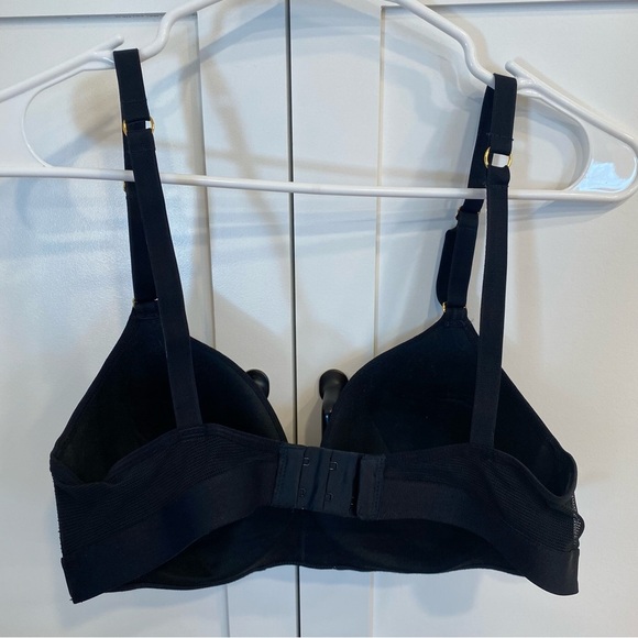 Lively Black Bra 36C Soft Demi Cup Wireless T-Shirt Bra - Picture 4 of 6